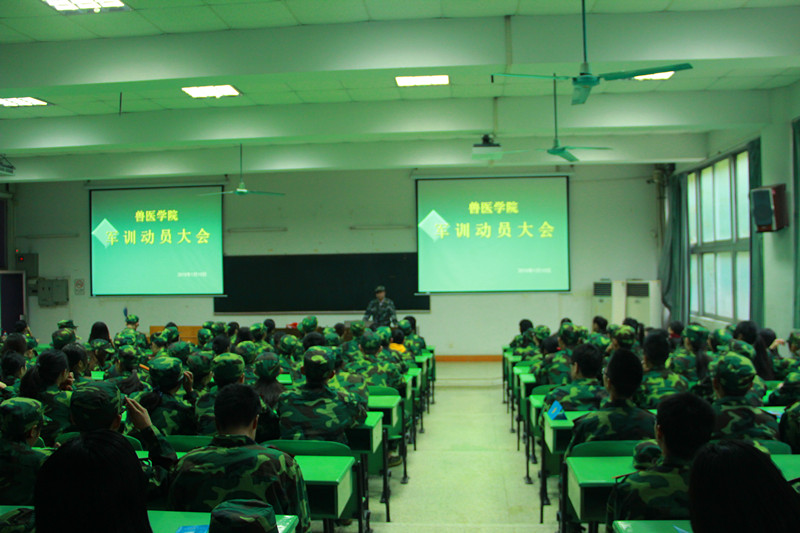 BETVLCTOR伟德官方网站举行2014级新生军训动员会